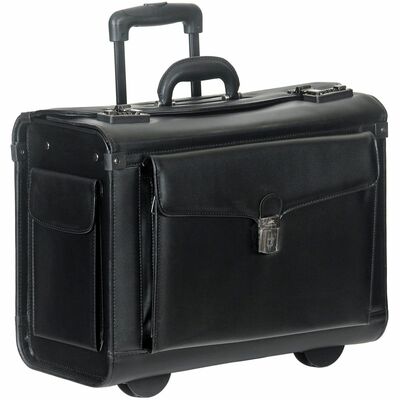 MANCINI Business Carrying Case for 17" Notebook, Folder, Document, Catalogue, Sample - Black