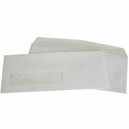 Supremex Envelope - Business - #10 - 4 1/8" (104.65 mm) Width x 9 1/2" (241.30 mm) Length - 24 lb (10886.22 g) - White Wove - Paper - 500 / Box