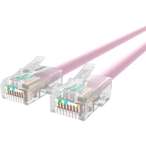 Belkin Cat5e Patch Cable - RJ-45 Male Network - RJ-45 Male Network - 7ft - Pink