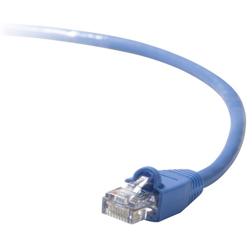 Belkin RJ45 CAT-5e Patch Cable, Snagless Molded Blue 03 - 3 ft Category 5e Network Cable for Network Device, MacBook Air, MacBook Pro - First End: 1 x RJ-45 Network - Male - Second End: 1 x RJ-45 Network - Male - 100 Mbit/s - Patch Cable - Gold Plated Con