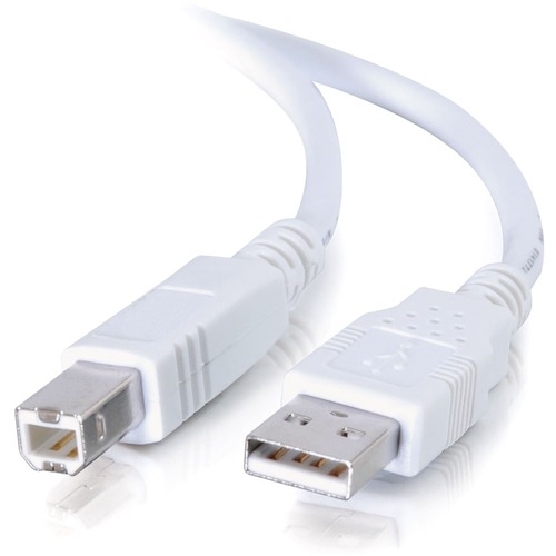 C2G USB Cable - Type A Male - Type B Male - 3m - White