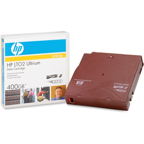 HPE LTO Ultrium Generation II Data Cartridge - LTO-2 - 200 GB (Native) / 400 GB (Compressed) - 1998.03 ft Tape Length - 1 Pack