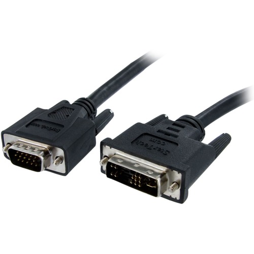StarTech.com Analog Flat Panel Display Cable - Monitor cable - VGA - HD-15 (M) - DVI-A (M) - 1.8 m - Connect analog or dual mode Flat Panel Displays to a PC or Mac with a DVI Analog Video Card - 6ft dvi to vga - dvi to vga adapter - 6ft dvi to vga cable -