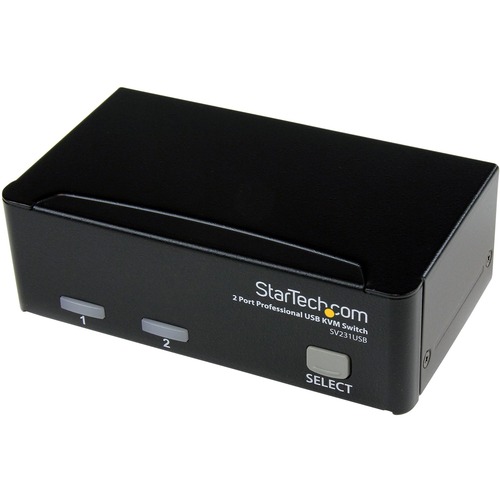StarTech.com 2 Port Professional USB KVM Switch Kit with Cables - Control 2 USB VGA based computers with this complete KVM kit including cables - usb kvm switch - 2 port kvm switch - vga kvm switch - desktop kvm switch - usb kvm switch 2 port