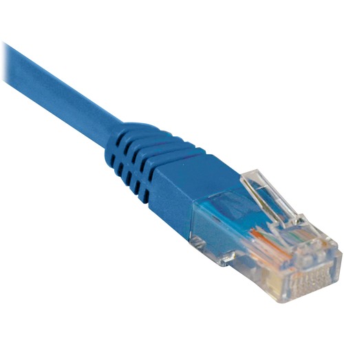 Eaton Tripp Lite Series Cat5e 350 MHz Molded (UTP) Ethernet Cable (RJ45 M/M), PoE - Blue, 25 ft. (7.62 m) - 25 ft Category 5e Network Cable - First End: 1 x RJ-45 - Male - Second End: 1 x RJ-45 - Male - Patch Cable - Blue - 1 Each