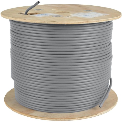 Tripp Lite 1000ft Cat5 / Cat5e 350MHz Bulk Stranded-Core PVC Cable Gray 1000' - 1000ft - Gray