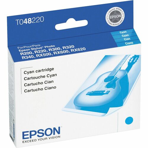 Epson T0482 Original Ink Cartridge - Inkjet - Cyan - 1 Each