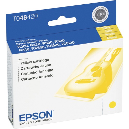 Epson T0484 Original Ink Cartridge - Inkjet - Yellow - 1 Each - Ink Cartridges & Printheads - EPST048420S