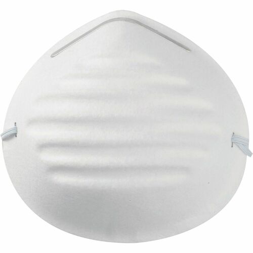 First Aid Only Adjustable Nose Clip Dust Mask - Dust Protection - White - Adjustable - 5 / Pack