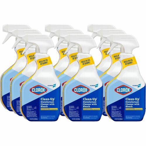CloroxPro™ Clean-Up Disinfectant Cleaner Spray with Bleach - 32 fl oz (1 quart) - 9 / Carton