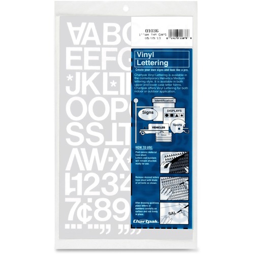 Picture of Chartpak Vinyl Helvetica Style Letters/Numbers