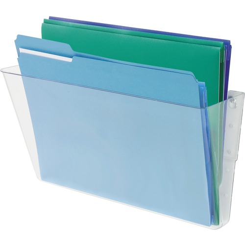 Deflecto EZ Link Stackable DocuPocket - 1 Compartment(s) - 7" Height x 13" Width x 4" Depth - Stackable - Clear - Plastic - 1 Each