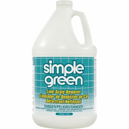 Simple Green Lime Scale Remover - For Home - 128 fl oz (4 quart) - Wintergreen Scent - 1 Each - Non-abrasive, Non-flammable, Pleasant Scent, Bleach-free, Phosphate-free, Non Ammoniated - White