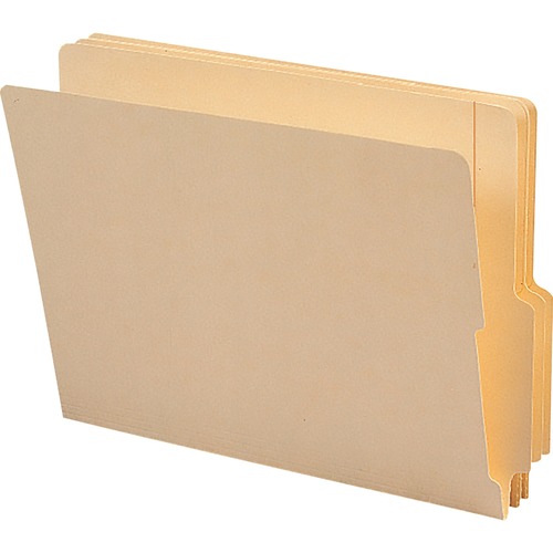 Smead Shelf-Master 1/3 Tab Cut Letter Recycled End Tab File Folder - 8 1/2" x 11" - 3/4" Expansion - End Tab Location - Bottom Tab Position - Manila - 10% Recycled - 100 / Box