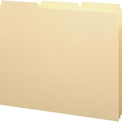 Smead Filing Guides with Blank Tab - Blank Assorted Tab(s) - Letter - Manila Manila Tab(s) - Recycled - 100 / Box