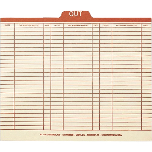 Smead 1/5 Tab Cut Letter Recycled Top Tab File Folder - 8 1/2" x 11" - Center Tab Position - Manila - Manila - 10% Recycled - 100 / Box