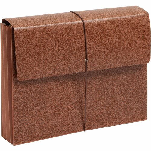 Smead Letter Recycled File Wallet - 8 1/2" x 11" - 3 1/2" Expansion - Redrope - Redrope - 30% Recycled - 1 Each