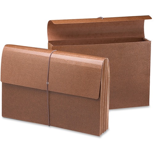 Smead Legal Recycled File Wallet - 8 1/2" x 14" - 3 1/2" Expansion - Redrope - Redrope - 30% Recycled - 1 Each