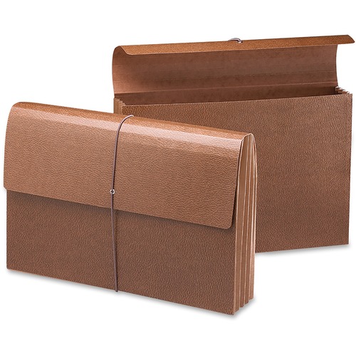 Smead Legal Recycled File Wallet - 8 1/2" x 14" - 3 1/2" Expansion - Redrope - Redrope - 30% Recycled - 1 Each