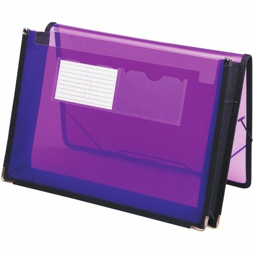 Smead Letter File Wallet - 8 1/2" x 11" - 200 Sheets Capacity - 2 1/4" Expansion - 2 Front Pocket(s) - Polypropylene - Purple - 1 Each