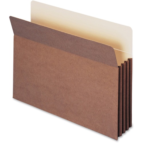Smead TUFF Straight Tab Cut Legal Recycled File Pocket - 8 1/2" x 14" - 800 Sheet Capacity - 3 1/2" Expansion - Redrope - Redrope - 30% Recycled - Expanding Pockets - SMD74380
