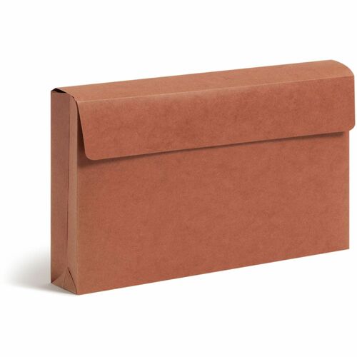 Smead Letter Recycled File Wallet - 8 1/2" x 11" - 600 Sheets Capacity - 2" Expansion - 12.5 pt. - Redrope - Redrope - Heavy Duty, Flap - 30% Recycled - 1 Each