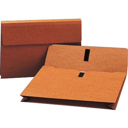 Smead Legal Recycled File Wallet - 8 1/2" x 14" - 600 Sheet Capacity - 2" Expansion - Redrope - Redrope - 30% Recycled - 1 Each