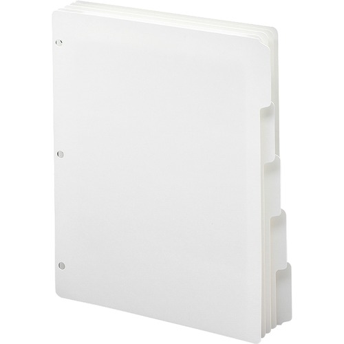 Smead Three-Ring Binder Index Dividers - Letter - 8.50" Width x 11" Length - White Divider - Recycled - 20 / Box
