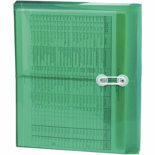 Smead Ultracolor Letter File Pocket - 8 1/2" x 11" - 200 Sheet Capacity - 1 1/4" Expansion - Polypropylene - Green - 5 / Pack