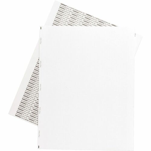 Tabbies Transcription Label Printer Sheets - 8 1/2" Width x 11" Length - Laser - White - 1000 / Box - Jam-free