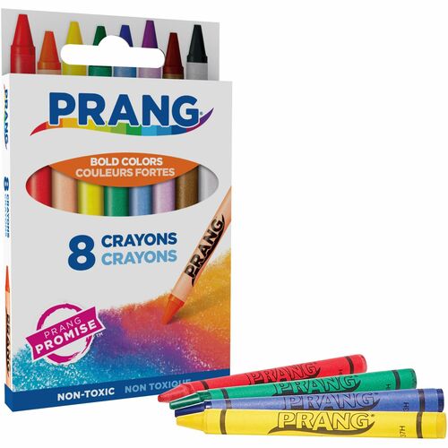 Prang Crayons - 8 Assorted Colours - Crayons - DIX00000