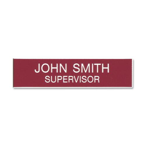 Xstamper Xecutives Name Badges - 1 Each - 3" Width x 0.8" Height - Plastic