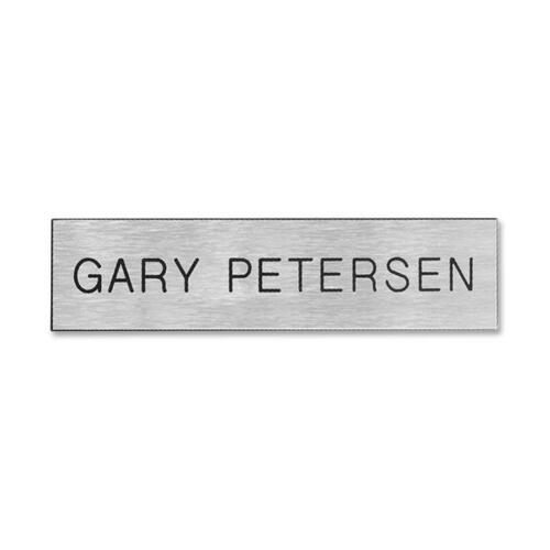 Xstamper Xecutives Name Plates - 1 Each - 8" Width x 2" Height - Wall Mountable - Plastic