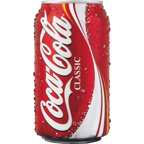 Coca-Cola Classic Coke Soft Drink - Ready-to-Drink - 12 fl oz (355 mL) - Can - 24 / Carton