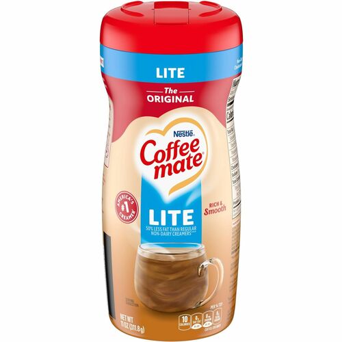 Coffee mate Powdered Coffee Creamer, Gluten-Free - Original Lite Flavor - 0.69 lb (11 oz) Canister - 1Each - 155 Serving