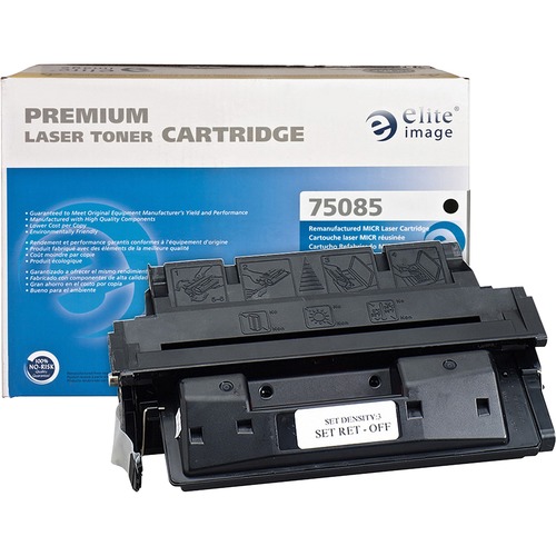 Elite Image Remanufactured MICR High Yield Laser Toner Cartridge - Alternative for HP 27A (C4127A) - Black - 1 Each - 10000 Pages