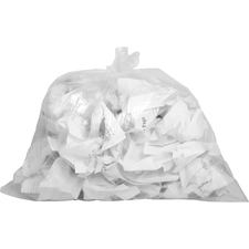 Genuine Joe Clear Trash Can Liners - Small Size - 37.85 L Capacity - 24" (609.60 mm) Width x 23" (584.20 mm) Length - 0.60 mil (15 Micron) Thickness - Low Density - Clear - 500/Carton