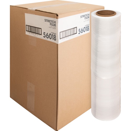 Sparco Stretch Wrap Film - 18" (457.20 mm) Width x 1500 ft (457200 mm) Length - 4 Wrap(s) - Heavyweight - Clear