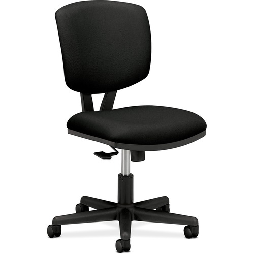 HON Volt Task Chair, Black Fabric - Black Fabric Seat - Black Frame - 5-star Base - Black - 1 Each