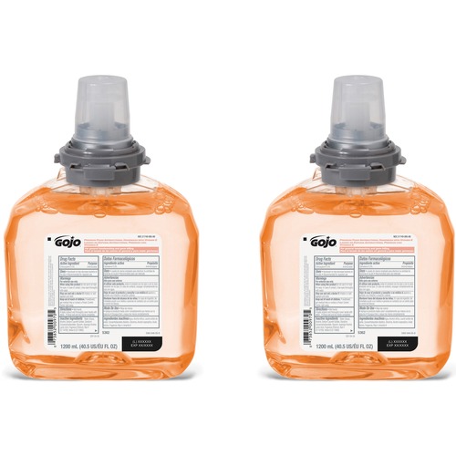 Gojo® TFX Premium Foam Antibacterial Handwash - Floral ScentFor - 40.6 fl oz (1200 mL) - Kill Germs - Hand - Antibacterial - 2 / Carton