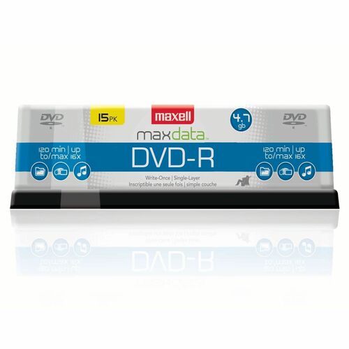 Maxell 16x DVD-R Media - 120mm - Single-layer Layers - 2 Hour Maximum Recording Time