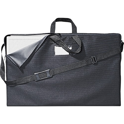 Quartet Carrying Case Presentation Easel - Black - Canvas - Handle, Shoulder Strap - 3" (76.20 mm) Height x 30.50" (774.70 mm) Width x 18.50" (469.90 mm) Depth - 1 Pack - Easel Bags & Cases - QRT156366