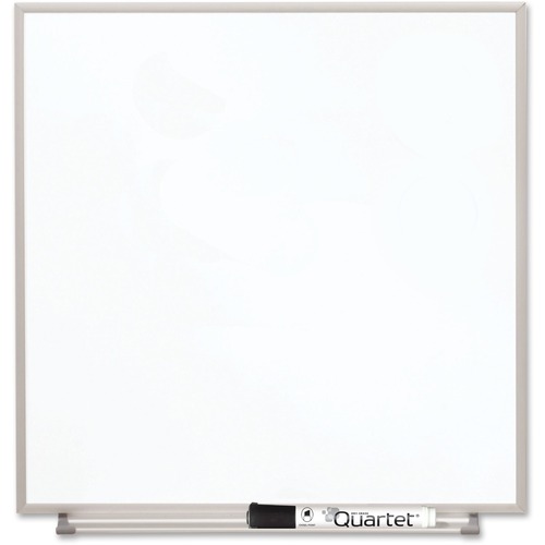 Quartet Matrix Whiteboard - 16" Height x 16" Width - White Surface - Magnetic, Durable - Silver Aluminum Frame - 1 Each
