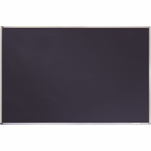 Quartet DuraMax Porcelain Magnetic Chalkboard - 72" (6 ft) Width x 48" (4 ft) Height - Black Porcelain Surface - Silver Aluminum Frame - Horizontal - Magnetic - 1 Each