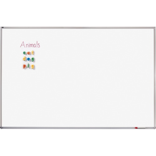 Quartet® Porcelain Whiteboard, 4' x 12', Magnetic, Aluminum Frame - 48" (4 ft) Width x 144" (12 ft) Height - White Porcelain Surface - Silver Aluminum Frame - Horizontal - Magnetic - 1 / Each