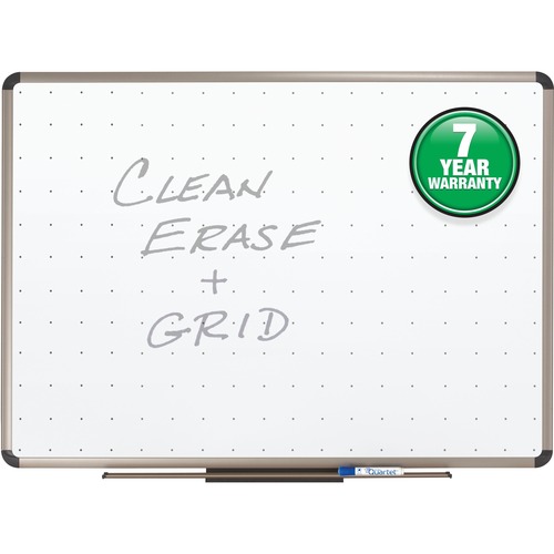 Quartet® Prestige® Total Erase® Whiteboard - 48" (4 ft) Width x 36" (3 ft) Height - White Surface - Titanium Aluminum Frame - Horizontal - 1 Each