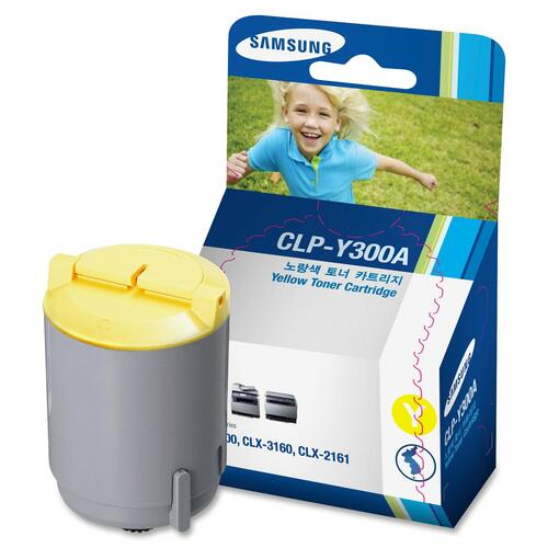 Samsung CLP-Y300A Original Toner Cartridge - Laser - 1000 Pages - Yellow - 1 Each