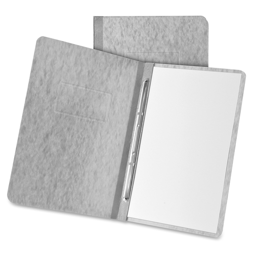 Oxford Letter Recycled Report Cover - 8 1/2" x 11" - 3" Fastener Capacity for Folder - Pressboard - Gray - 65% Recycled - 1 Each