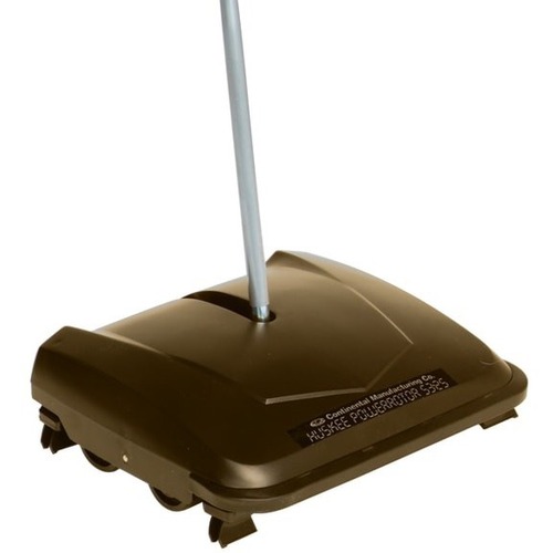 Continental Huskee Powerrotor Floor/Carpet Sweeper - 9.50" (241.30 mm) Bristle - 1 Each - Black - Brooms & Sweepers - CMC5325