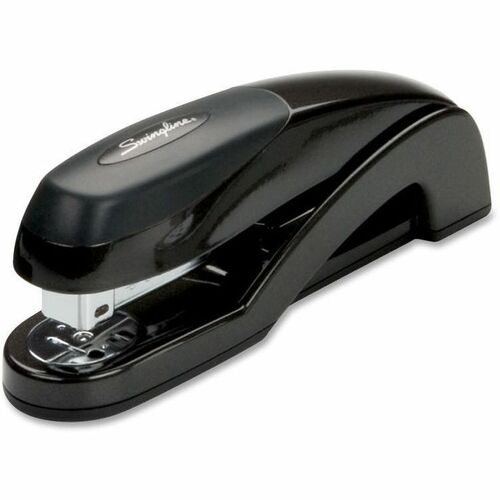 Swingline Optima Desk Stapler - 25 Sheets Capacity - 210 Staple Capacity - Full Strip - 1/4" Staple Size - Graphite Black